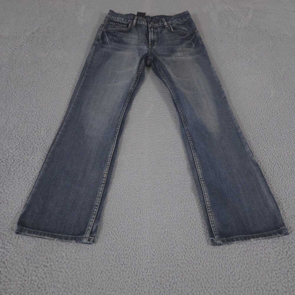 VTG Helix Jeans Boys 18 Slim Boot Dark Cotton Blend Whiskered Faded Classic Y2K